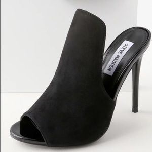 Steve Madden Black Mule Heels